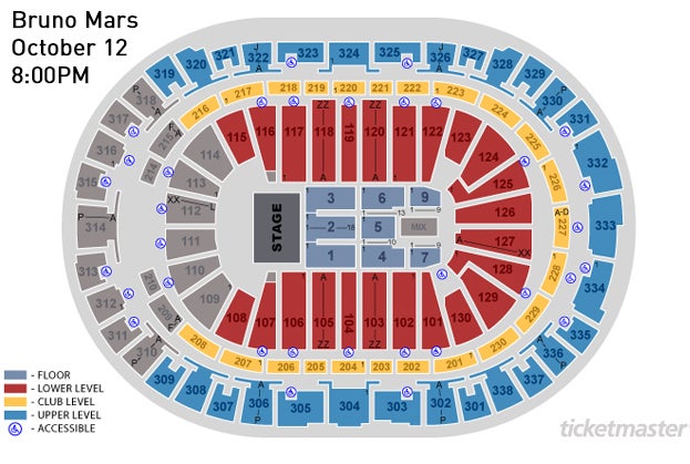 Ppg Paints Seating Chart Concert
